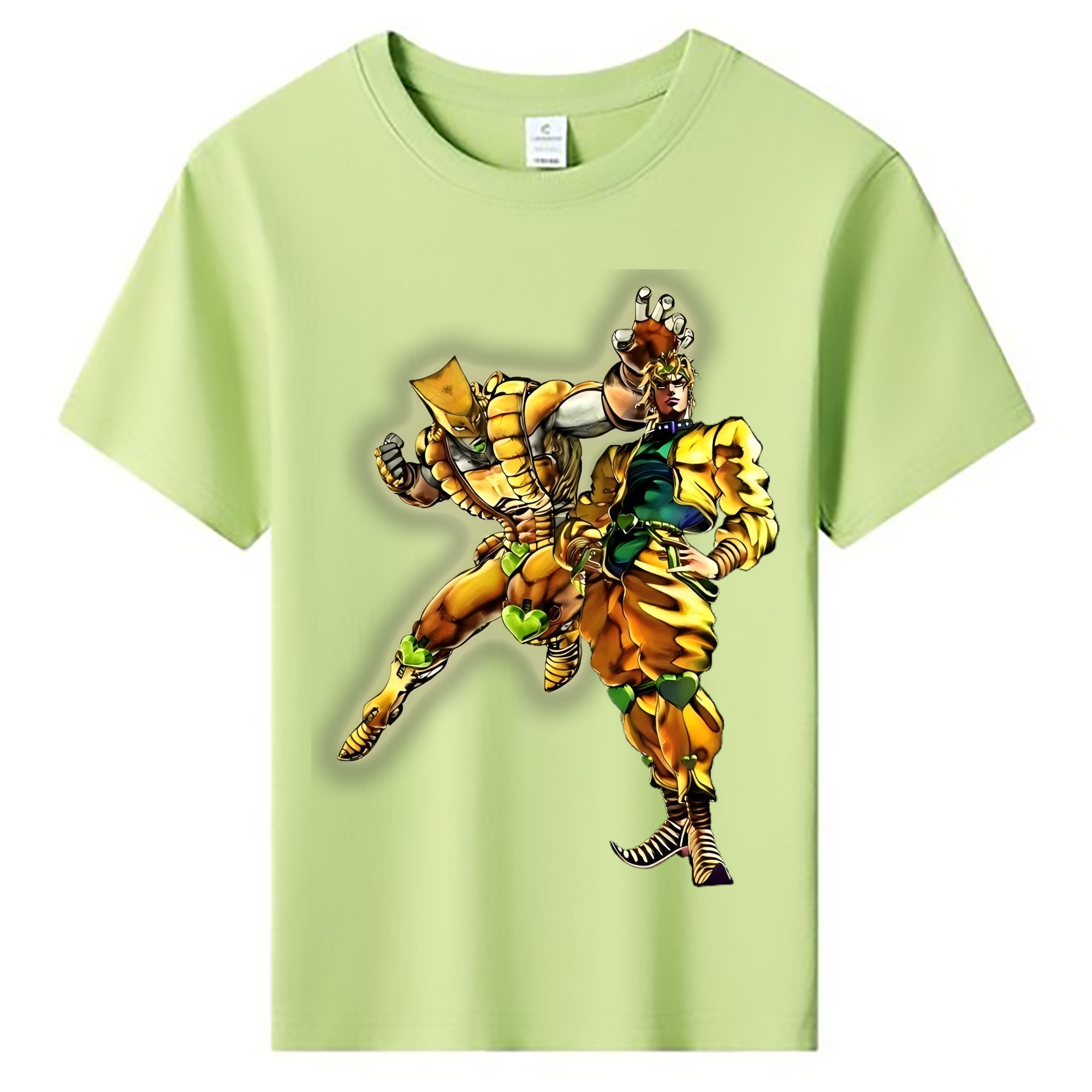 （画像用） ジョジョの奇妙な冒険 ディオ?ブランドー JoJo's Bizarre Adventure Dio Brando 綿100％キッズTシャツ（フロントプリント）